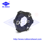 Black 16AS Rubber Coupling Spider Universal Joint Coupling Assembly For Komatsu Excavator