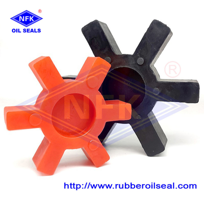 Pu Rubber Flexible Elastic Spiders Coupling Plum Shaft Couplings For Jaw Bush Shaft Coupler