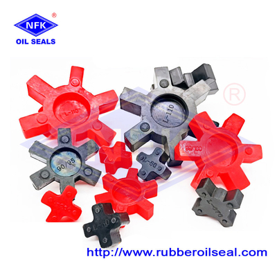 Pu Rubber Flexible Elastic Spiders Coupling Plum Shaft Couplings For Jaw Bush Shaft Coupler