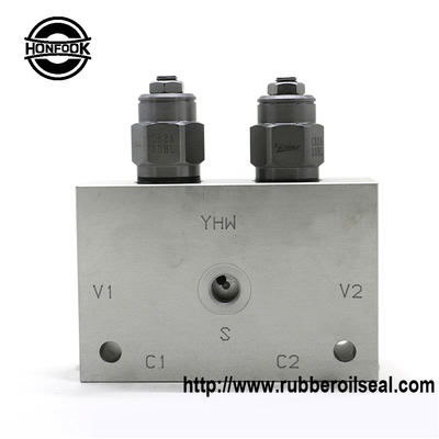 Crane Slewing Control Valve Group Rotary Combination YHW Two - Way Balancing Valve Block