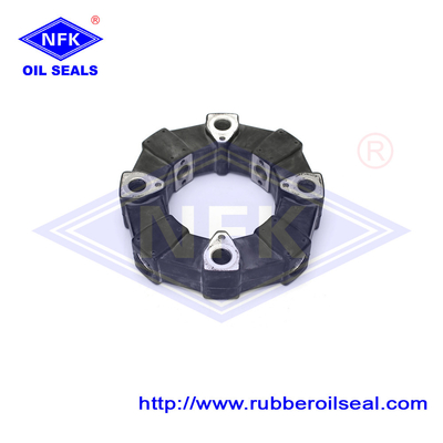 High Speed Black 28A Universal Flexible Rubber Coupling Assembly For Motors