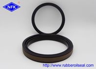 Wear-Resistant Black Color SPGW 140  Rubber + PTFE Piston Seals For Hydraulic Cylinder