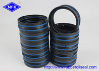 Black Blue Hydraulic Piston Seals , Double Acting Piston Seal 80*60*35.1mm Size