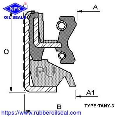 Wheel hub oil seal TAN TAN-4 TAN-6 TAN-8 TAN-9 TANY Hydraulic High Pressure Skeleton Shaft Oil Seal Cassette Seal