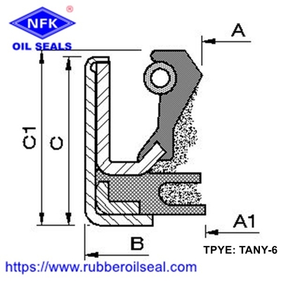 Wheel hub oil seal TAN TAN-4 TAN-6 TAN-8 TAN-9 TANY Hydraulic High Pressure Skeleton Shaft Oil Seal Cassette Seal