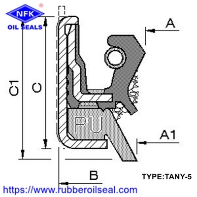 Wheel hub oil seal TAN TAN-4 TAN-6 TAN-8 TAN-9 TANY Hydraulic High Pressure Skeleton Shaft Oil Seal Cassette Seal