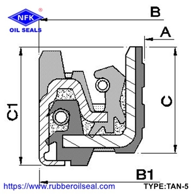 Wheel hub oil seal TAN TAN-4 TAN-6 TAN-8 TAN-9 TANY Hydraulic High Pressure Skeleton Shaft Oil Seal Cassette Seal