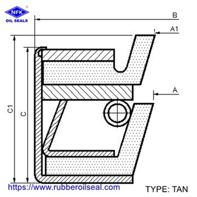 Wheel hub oil seal TAN TAN-4 TAN-6 TAN-8 TAN-9 TANY Hydraulic High Pressure Skeleton Shaft Oil Seal Cassette Seal