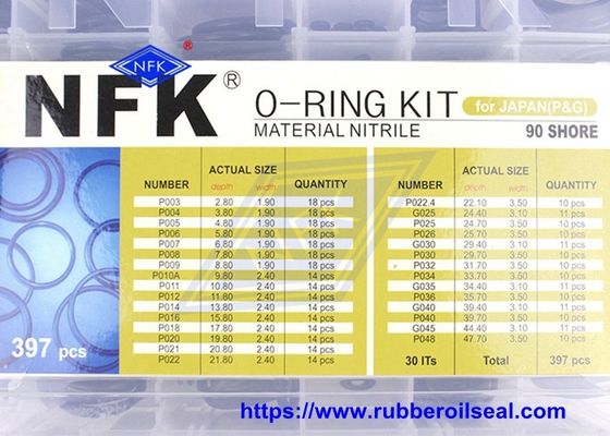 397pcs NBR90 O Ring Kit with High Pressure Resistance for Excavator and Construction Machinery