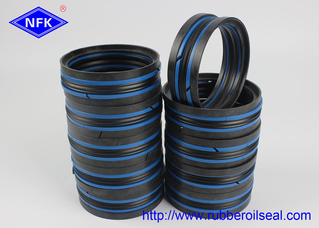 Black Blue Hydraulic Piston Seals Double Acting Piston Seal 80 60 35 1mm Size