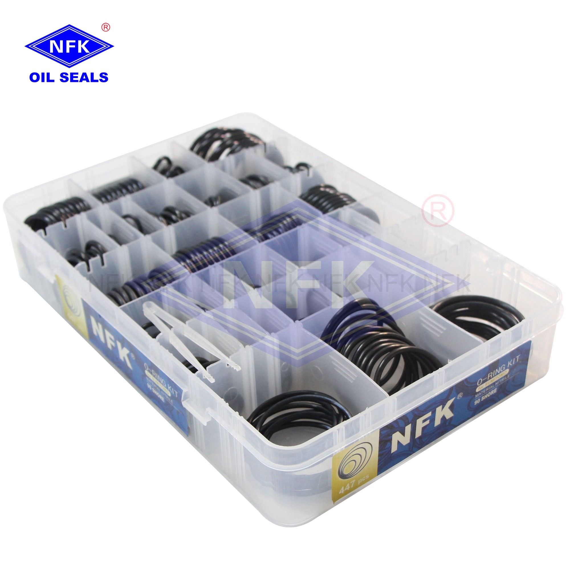 90 Durometer FKM Assorted O Ring Set Hydraulic Seal Kits Wear Resistance