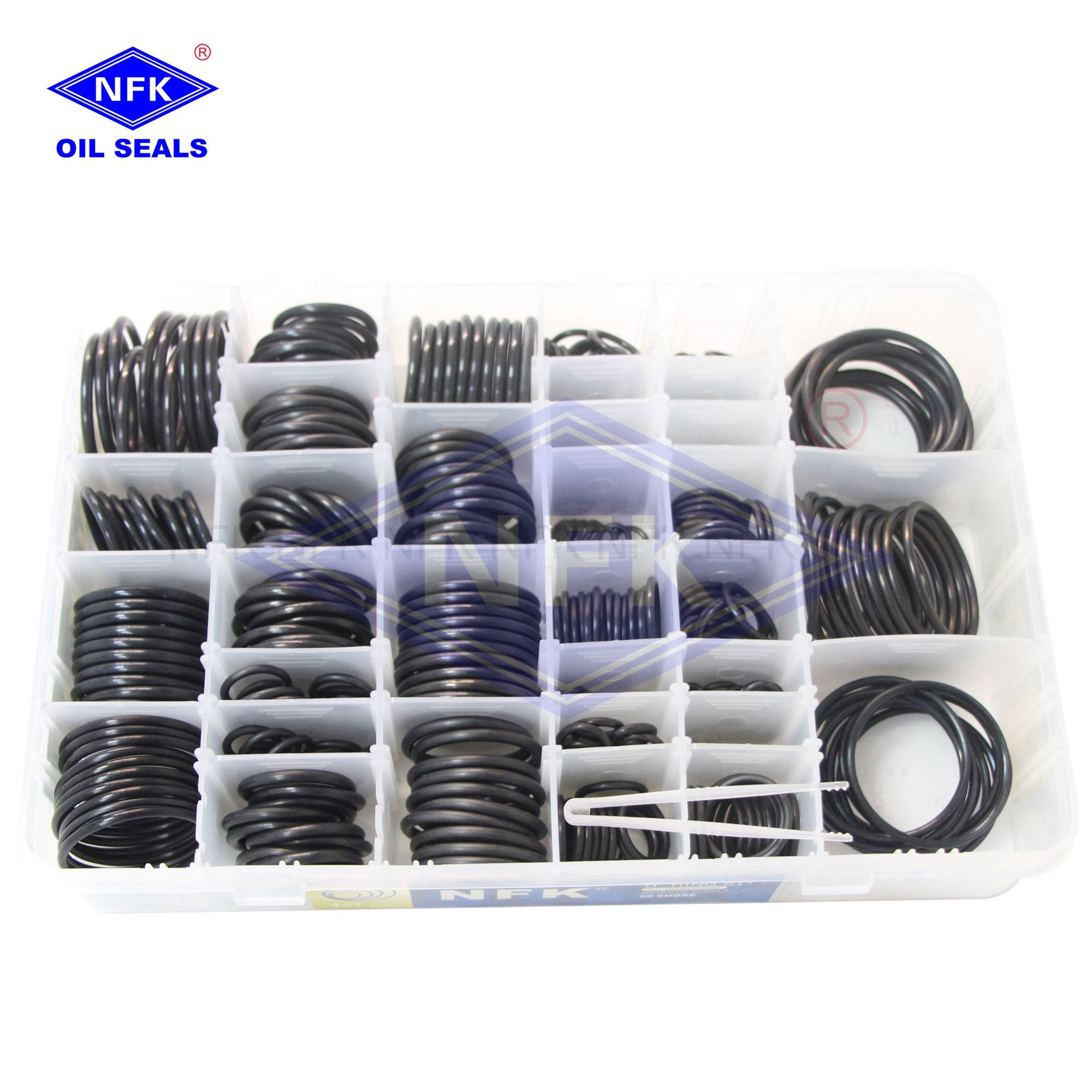 90 Durometer FKM Assorted O Ring Set Hydraulic Seal Kits Wear Resistance