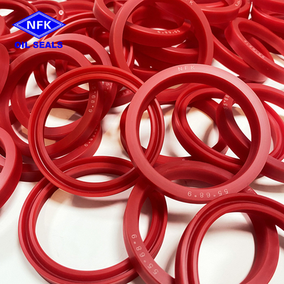 Shore A 60 Red NFK UN Hydraulic Rod Seals For Excavator