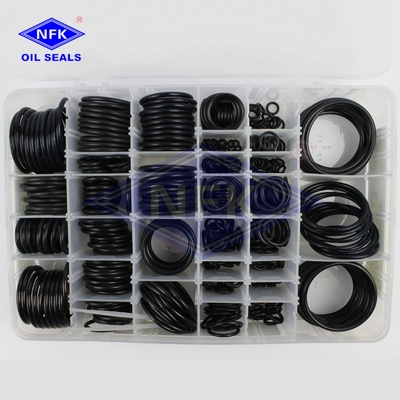 Globle Standards  Hydraulic O Ring Kit 396pcs NBR Piston Rod Seal