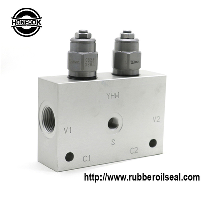 Crane Slewing Control Valve Group Rotary Combination YHW Two - Way Balancing Valve Block