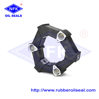 Black Flexible Shaft 30AS Fitting Rubber Coupling Spider For Excavator