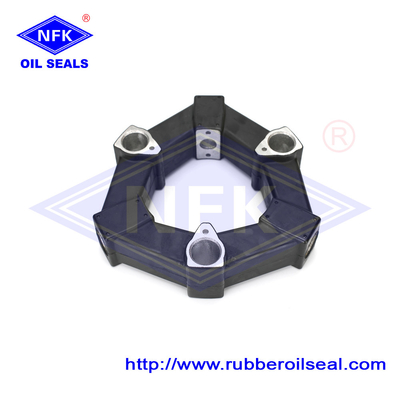 Black Flexible Shaft 30AS Fitting Rubber Coupling Spider For Excavator