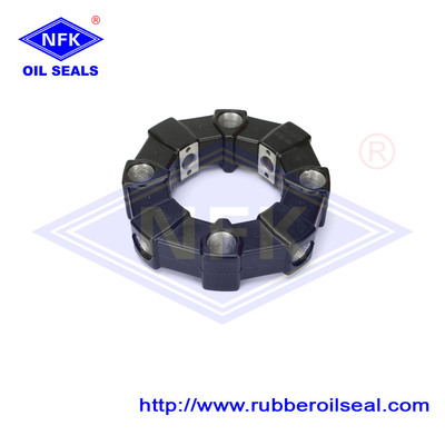 High Speed Black 28A Universal Flexible Rubber Coupling Assembly For Motors