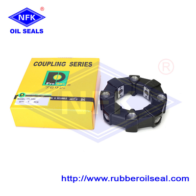 High Speed Black 28A Universal Flexible Rubber Coupling Assembly For Motors