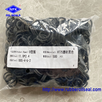 China Factory Wholesale 75 FKM FPM Black Matte Rubber Material Rubber O-Ring