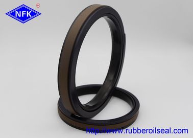 Wear-Resistant Black Color SPGW 140  Rubber + PTFE Piston Seals For Hydraulic Cylinder