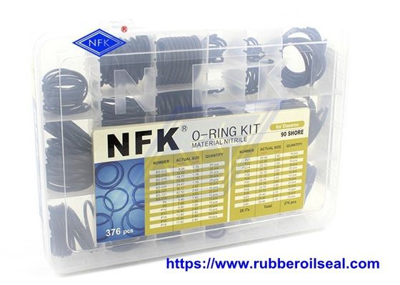 Nbr Fkm Silicon Rubber O Ring Seal Kit box High Temperature Resistance