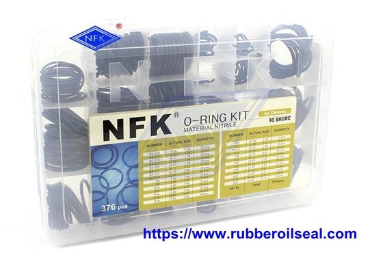 NBR-90 Durometer O Ring Kit Excavator Rubber Seal Classifiion Boxed