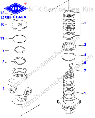 Boom Cylinder Seal Kits 707-99-85310 707-99-87700 707-99-77130 For Komatsu Excavator Service Seal Kits