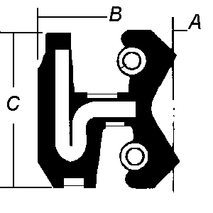 Shift Rod Rotary Lip Seal Cross Section Shape Wear Resistant Fit KOMATSU 6D108