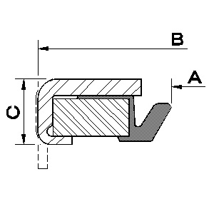 Corrosion Resistant Shaft Rod Wiper Seals ME-1N ME-2 ME-8 Moving / Static Ring