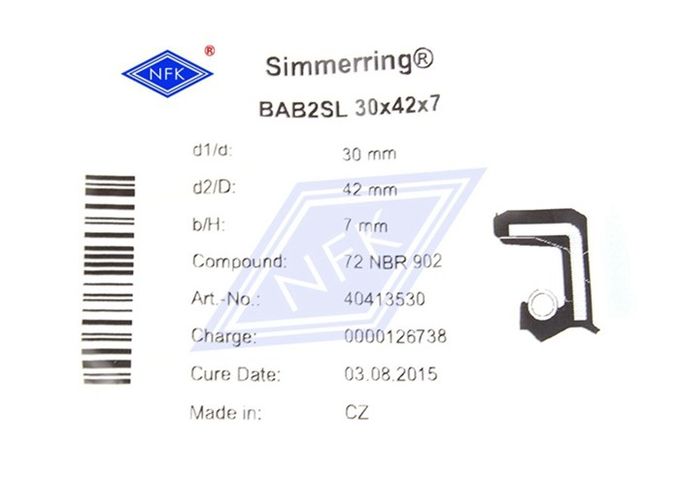 High Pressure FKM & NBR oil seals With Dustproof Lip Wear Resistance 30*42*7