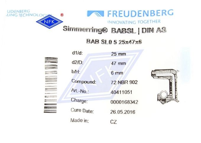 Blue Brown Skeleton Pump Oil Seal SIMRIT BABSL type 418622 with enough inventory